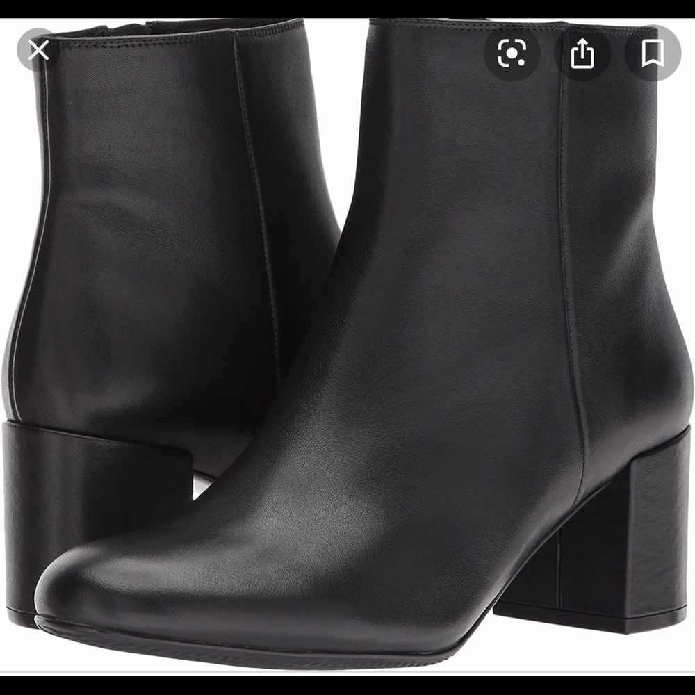 Vaneli Zandra Black Nappa Ankle Boot Wide
